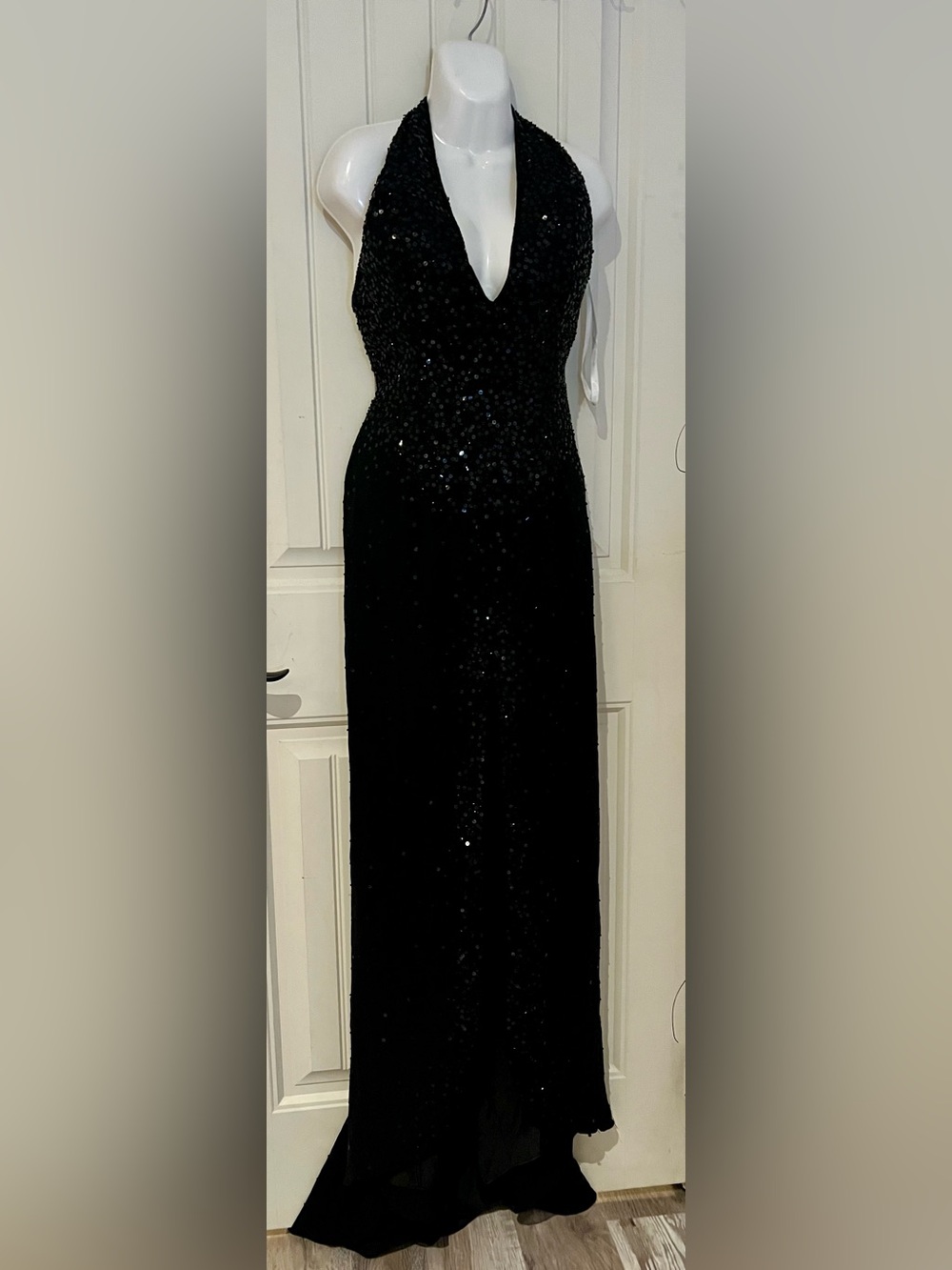 Vintage Jazz culture design adagio Bella Collection migniht dress beaded sz12